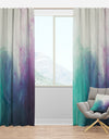 Cyan, Blue and Pink water in Ink Composition - Mid-Century Modern Curtain Panels