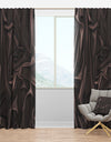 Folded Dark Silk Waves - Modern & Contemporary Curtain Panels