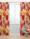 Porch & Den Brentwood Red/Pink/Yellow Floral Curtain Panels