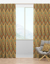 Retro square waves - Mid-Century Modern Curtain Panels