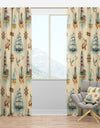 Watch tower, binocular, sail boat - Coastal Curtain Panels