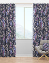 Blue Roses - Floral Curtain Panels