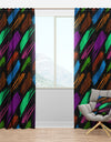 Colour Retro Paint mark - Mid-Century Modern Curtain Panels