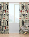 Retro London Good Morning - Modern & Contemporary Curtain Panels