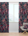 Floral Paisley in Retro Style - Floral Curtain Panels