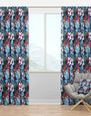 Blossoming Lilies and Hibiscus - Floral Curtain Panels