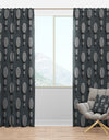 3D Circles Abstract Technology - Modern & Contemporary Curtain Panels