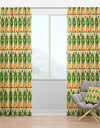 Pineapple Heads with Geometrical Body - Modern Curtain Panels