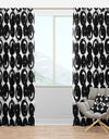 Hand Painted Black Circles on White - Modern & Contemporary Curtain Panels