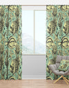 Deep sea lufe with fish and sea horse - Coastal Curtain Panels