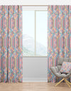 Colorful Geometry in Pink, Blue, Yellow and Black - Modern & Contemporary Curtain Panels