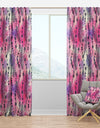 Bohemian Feathers and Beads - Abstract Curtain Panels