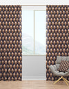 Retro Ornamental Design IX - Mid-Century Modern Curtain Panels