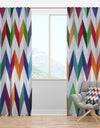 Geometrical Retro Design III - Mid-Century Modern Curtain Panels