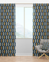 Retro Abstract Pattern II - Mid-Century Modern Curtain Panels