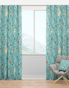 Retro Abstract Design XIV - Mid-Century Modern Curtain Panels