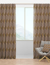 Retro Square Design VI - Mid-Century Modern Curtain Panels