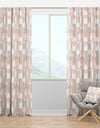 Retro Circular Pattern III - Mid-Century Modern Curtain Panels