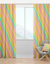 Memphis Retro Neon Pattern - Mid-Century Modern Curtain Panels