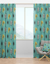 1950 Retro Pattern I - Mid-Century Modern Curtain Panels