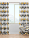 Diamond Retro VIII - Mid-Century Modern Curtain Panels