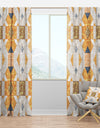 Geometric Retro Design I - Mid-Century Modern Curtain Panels