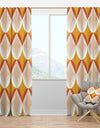 Retro Abstract Design XII - Mid-Century Modern Curtain Panels