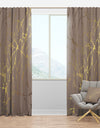 Golden Marble Design II - Mid-Century Modern Curtain Panels