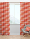 Retro Checkered Pattern I - Mid-Century Modern Curtain Panels