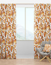 Liquid Gold I - Mid-Century Modern Curtain Panels