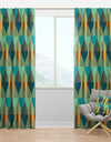 Luxury Retro Drops II - Mid-Century Modern Curtain Panels