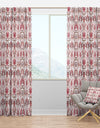 Ornamental Retro Pattern - Mid-Century Modern Curtain Panels