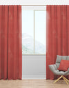 Triangual Retro Coral Pattern - Mid-Century Modern Curtain Panels