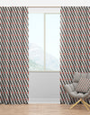 Abstract Design Retro Pattern IV - Mid-Century Modern Curtain Panels