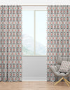 Abstract Retro Design V - Mid-Century Modern Curtain Panels