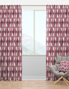 Retro Purple Pink Desing - Mid-Century Modern Curtain Panels