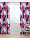 Abstract Geometric Retro I - Mid-Century Modern Curtain Panels