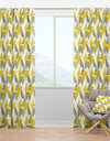 Abstract Retro Geometric II - Mid-Century Modern Curtain Panels