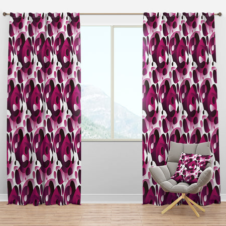 Abstract Design Retro Pattern VI - Mid-Century Modern Curtain Panels