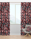 Retro Circular Pattern Geometrical - Mid-Century Modern Curtain Panels