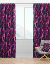 Orchid blossom colorful pattern - Mid-Century Modern Curtain Panels