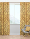 Golden Clouds In The Sky - Mid-Century Modern Curtain Panels