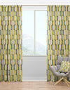 Abstract Retro Geometrical Design II - Mid-Century Modern Curtain Panels