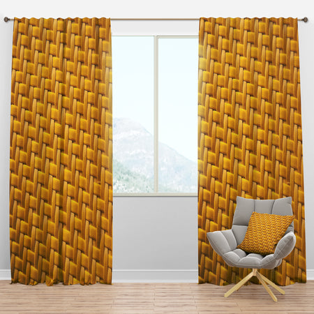 Sedge texture - Mid-Century Modern Curtain Panels