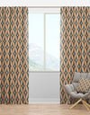 Retro Pattern Abstract Design IV - Mid-Century Modern Curtain Panels