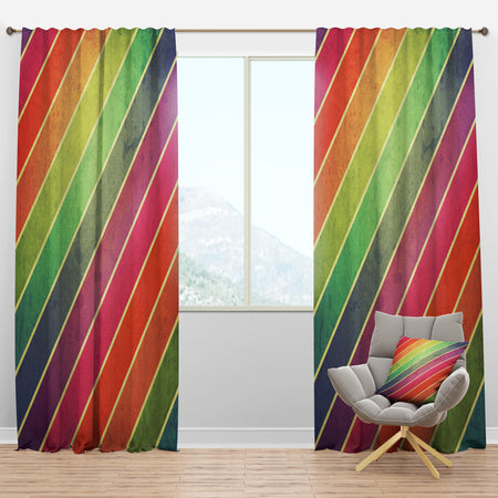 Geometrical Retro Design IV - Mid-Century Modern Curtain Panels