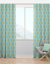 Retro Pattern Abstract Design I - Mid-Century Modern Curtain Panels