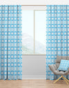 Retro Pattern Abstract Design II - Mid-Century Modern Curtain Panels