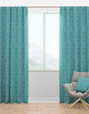 Retro Abstract Pattern Design III - Mid-Century Modern Curtain Panels