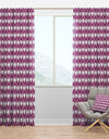 Retro Pattern Abstract Design VIII - Mid-Century Modern Curtain Panels